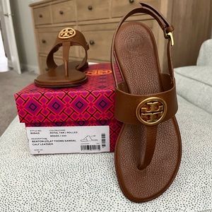 Tan Tory Burch Benton Sandal